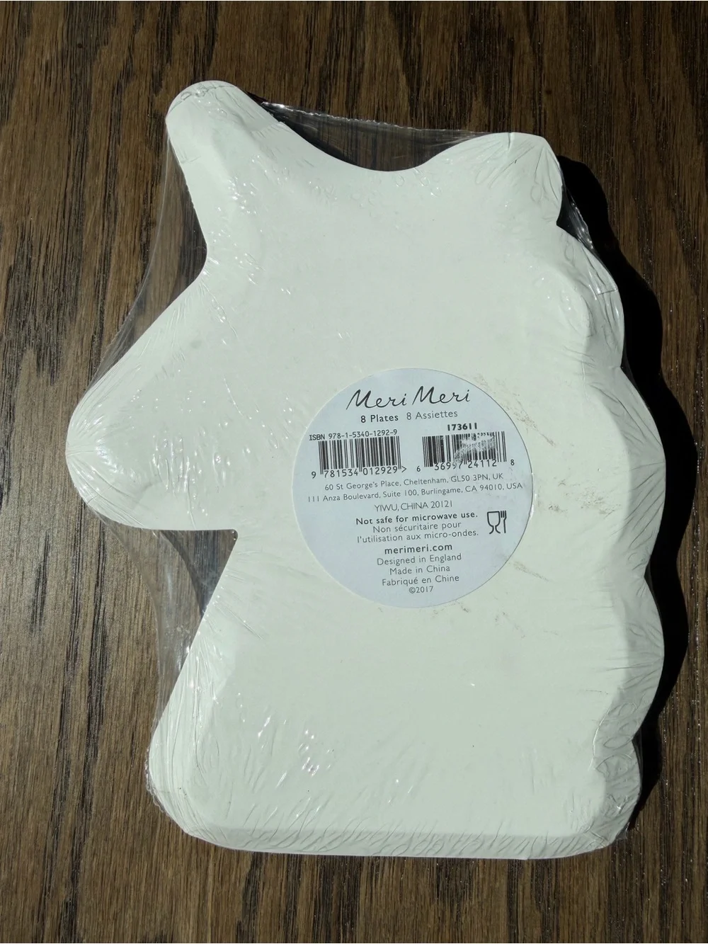 Meri meri unicorn plate set